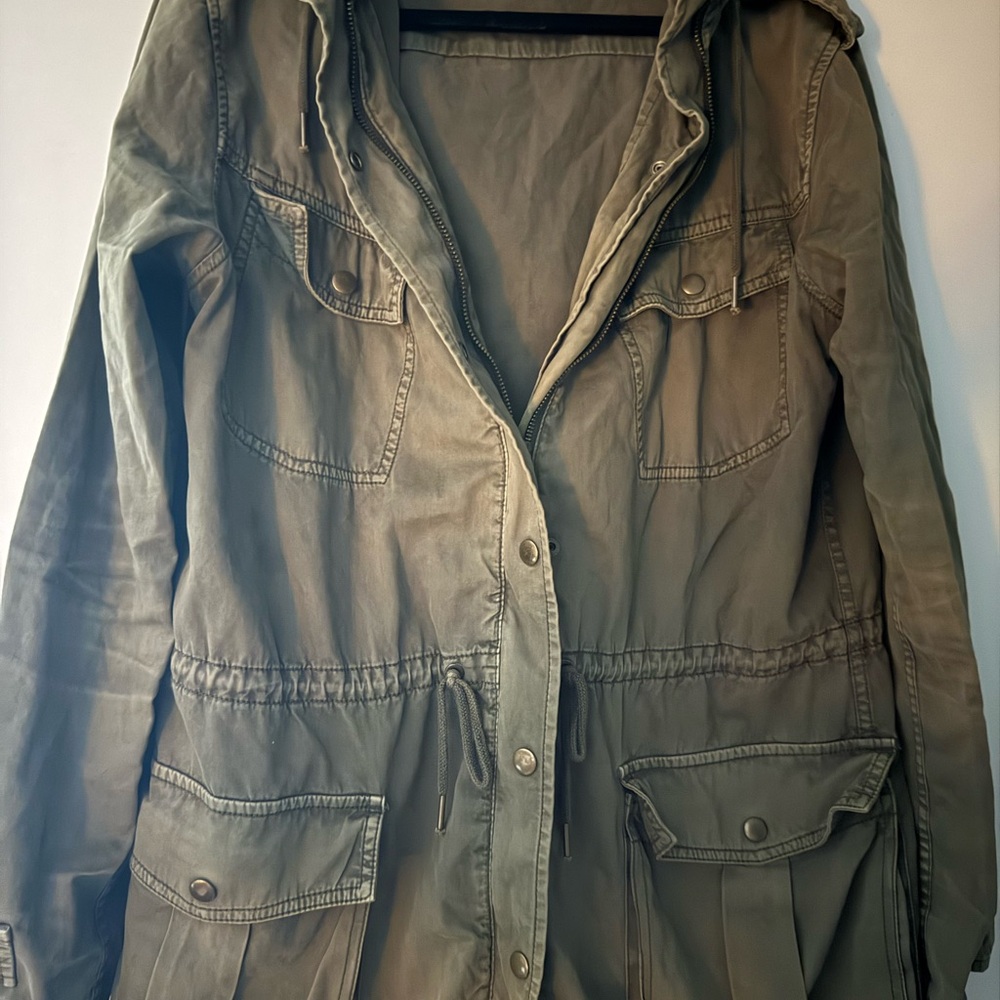 Aritzia Talula Utility Army Green Jacket